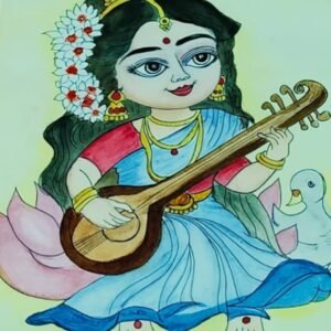 Goddess Saraswati art